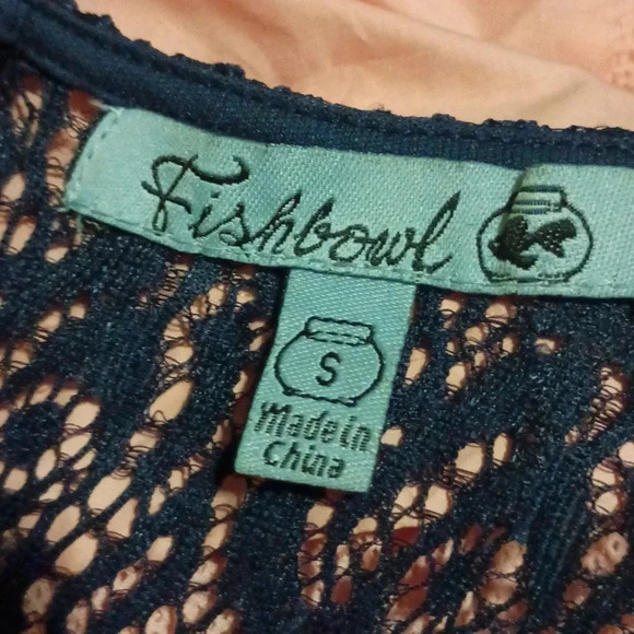 Elegant Navy Lace Midi Dress - Picture 2 of 5